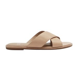 Eileen Fisher Cape Crossover leather sandals in tan size 11 excellent condition